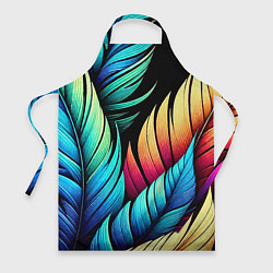 Фартук кулинарный Color feathers - neon, цвет: 3D-принт