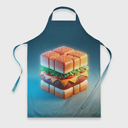 Фартук Абстрактный гамбургер в форме куба