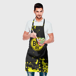 Фартук кулинарный Borussia краски жёлтые, цвет: 3D-принт — фото 2