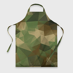 Фартук кулинарный Камуфляжный геометрический паттерн, цвет: 3D-принт