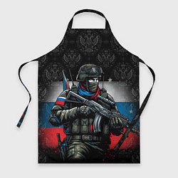 Фартук кулинарный Русский солдат, цвет: 3D-принт