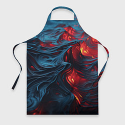 Фартук кулинарный Яркая волнистая абстракция, цвет: 3D-принт