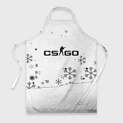 Фартук кулинарный Cs go зимний стиль лого, цвет: 3D-принт