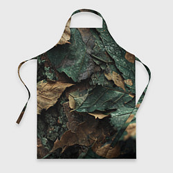 Фартук кулинарный Реалистичный камуфляж из листьев, цвет: 3D-принт