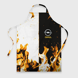 Фартук кулинарный Opel огонь текстура, цвет: 3D-принт