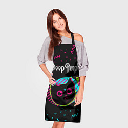 Фартук кулинарный Deep Purple - rock star cat, цвет: 3D-принт — фото 2