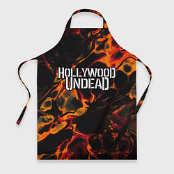 Фартук кулинарный Hollywood Undead red lava, цвет: 3D-принт