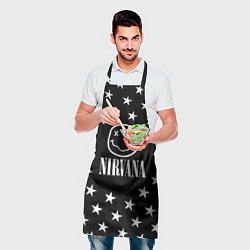Фартук кулинарный Nirvana stars steel, цвет: 3D-принт — фото 2