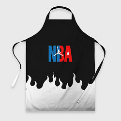 Фартук кулинарный Баскетбол нба огонь, цвет: 3D-принт