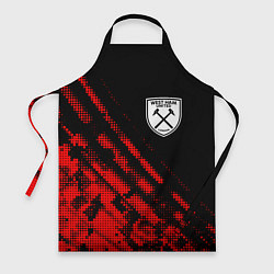 Фартук кулинарный West Ham sport grunge, цвет: 3D-принт