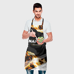 Фартук кулинарный Napoli legendary sport fire, цвет: 3D-принт — фото 2