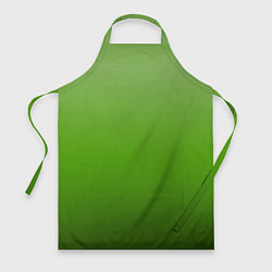 Фартук кулинарный Градиент яблочный зелёный, цвет: 3D-принт