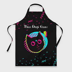 Фартук кулинарный Three Days Grace - rock star cat, цвет: 3D-принт