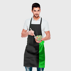 Фартук кулинарный Skoda pattern sport green, цвет: 3D-принт — фото 2