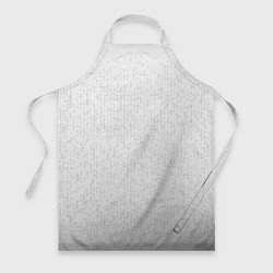 Фартук кулинарный Серо-белый паттерн мелкая мозаика, цвет: 3D-принт