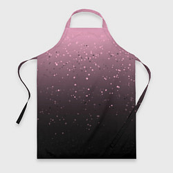Фартук кулинарный Градиент тёмный розовый брызги, цвет: 3D-принт