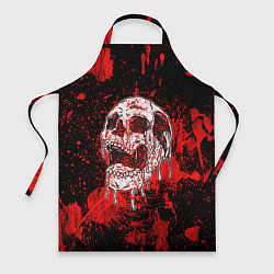 Фартук кулинарный Bloody skull, цвет: 3D-принт