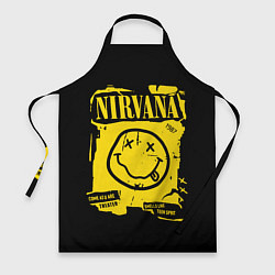 Фартук кулинарный Nirvana - смайлик, цвет: 3D-принт