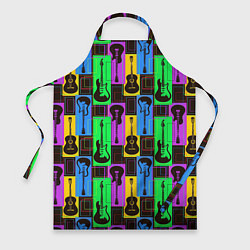 Фартук кулинарный Красочные гитары, цвет: 3D-принт