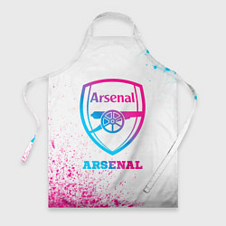 Фартук кулинарный Arsenal neon gradient style, цвет: 3D-принт