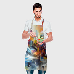 Фартук кулинарный Абстрактные фигуры, цвет: 3D-принт — фото 2