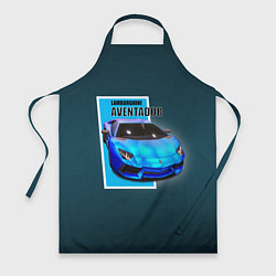 Фартук кулинарный Спортивная итальянская машина Lamborghini Aventado, цвет: 3D-принт