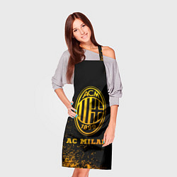 Фартук кулинарный AC Milan - gold gradient, цвет: 3D-принт — фото 2
