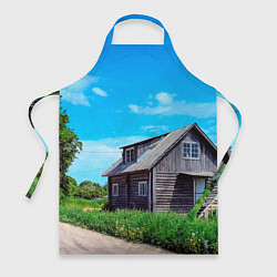 Фартук кулинарный Дом в деревне, цвет: 3D-принт
