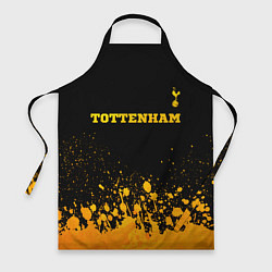 Фартук кулинарный Tottenham - gold gradient посередине, цвет: 3D-принт