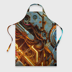 Фартук кулинарный Cyber armor - ai art, цвет: 3D-принт