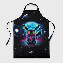 Фартук кулинарный Пикачу в космосе - ужас, цвет: 3D-принт