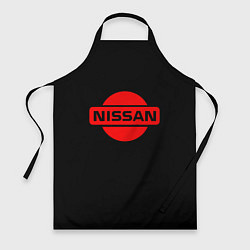 Фартук кулинарный Nissan red logo, цвет: 3D-принт