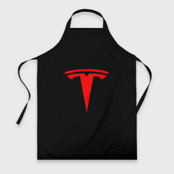 Фартук кулинарный Tesla red logo, цвет: 3D-принт