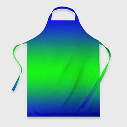 Фартук кулинарный Зелёный градиент текстура, цвет: 3D-принт