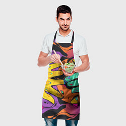 Фартук кулинарный Психоделические руки, цвет: 3D-принт — фото 2