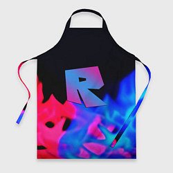 Фартук кулинарный Roblox neon flame, цвет: 3D-принт