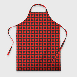 Фартук кулинарный Паттерн черных квадратов, цвет: 3D-принт