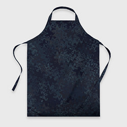 Фартук кулинарный Чернично-синий абстрактный, цвет: 3D-принт