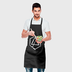Фартук кулинарный Linkin park logo white, цвет: 3D-принт — фото 2