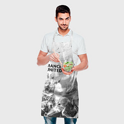 Фартук кулинарный Manchester United white graphite, цвет: 3D-принт — фото 2
