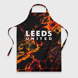 Фартук кулинарный Leeds United red lava, цвет: 3D-принт