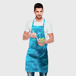 Фартук кулинарный Водная текстура, цвет: 3D-принт — фото 2