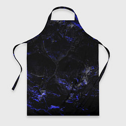 Фартук кулинарный Потертая синяя текстура, цвет: 3D-принт