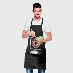 Фартук кулинарный Юбисофт радуга 6 лого, цвет: 3D-принт — фото 2