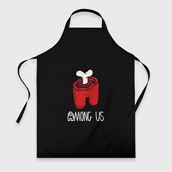 Фартук Among us logo red