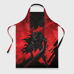 Фартук кулинарный Берсерк Гатс в броне скелета, цвет: 3D-принт