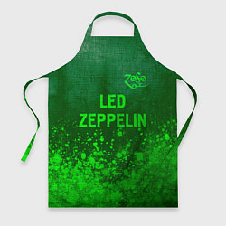 Фартук кулинарный Led Zeppelin - green gradient посередине, цвет: 3D-принт