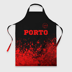 Фартук кулинарный Porto - red gradient посередине, цвет: 3D-принт