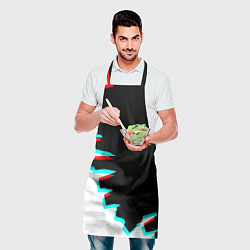 Фартук кулинарный Герб текстура глитч, цвет: 3D-принт — фото 2