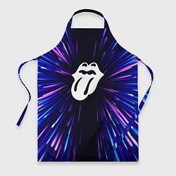 Фартук кулинарный Rolling Stones neon energy, цвет: 3D-принт